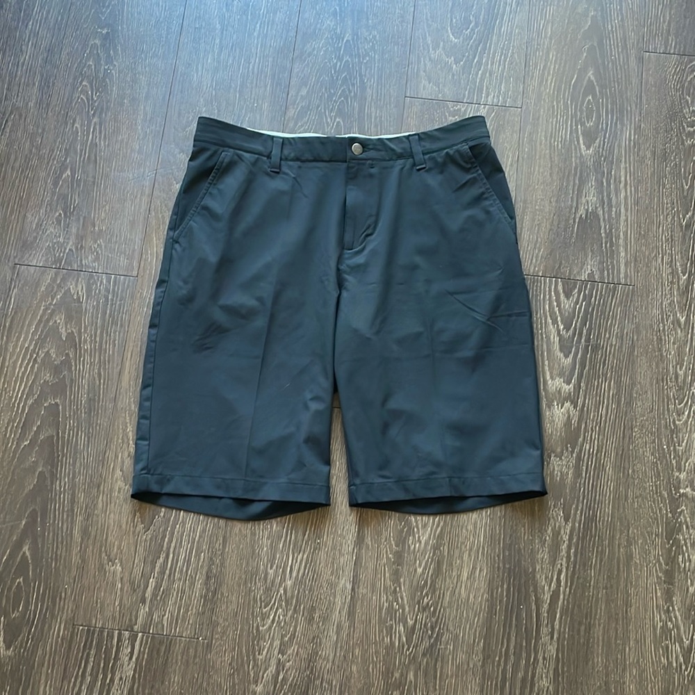 Adidas black athletic shorts men's size 34